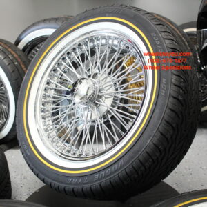 M036P Mitoos Classic Wire Wheels M026 & Classic PIRELLI pneus x2-Neuf 